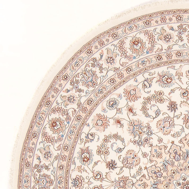 Täbriz - 50 Raj Teppich 196x202cm - Perserteppich - creme