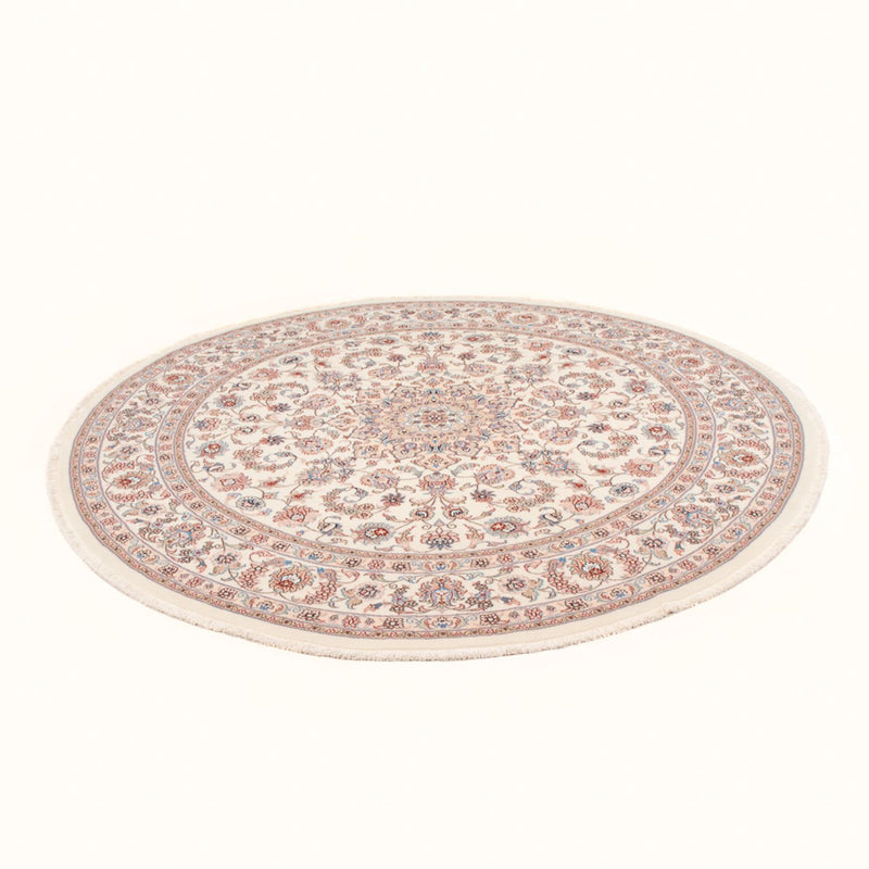 Täbriz - 50 Raj Teppich 196x202cm - Perserteppich - creme