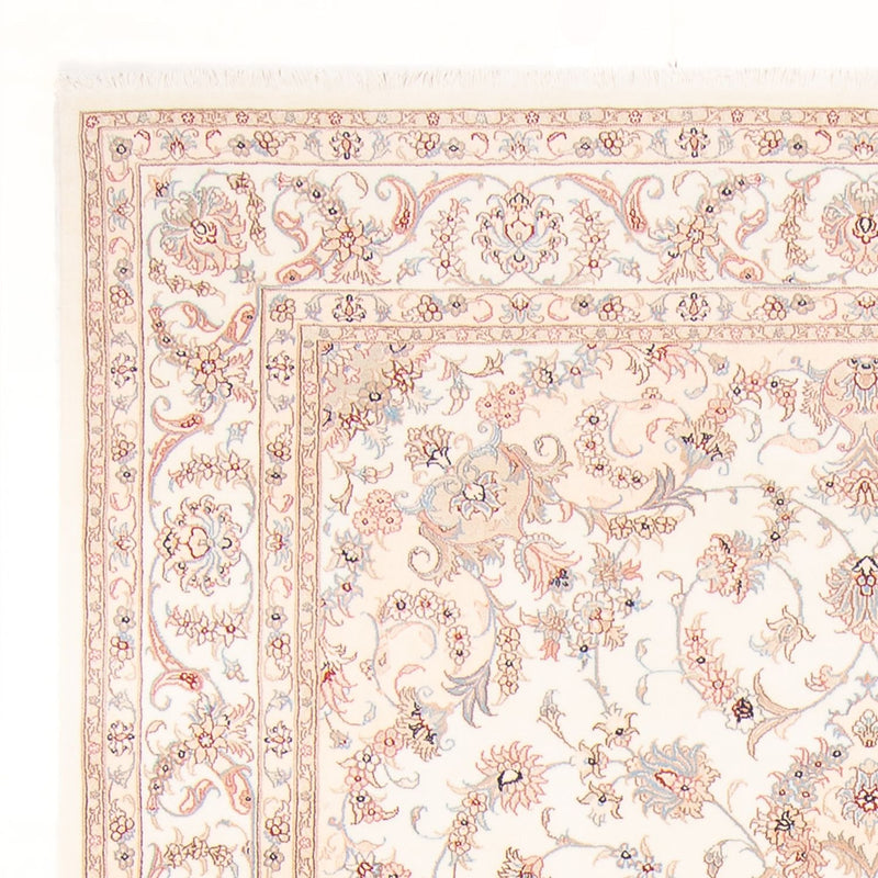 Täbriz - 50 Raj Teppich 198x305cm - Perserteppich - creme