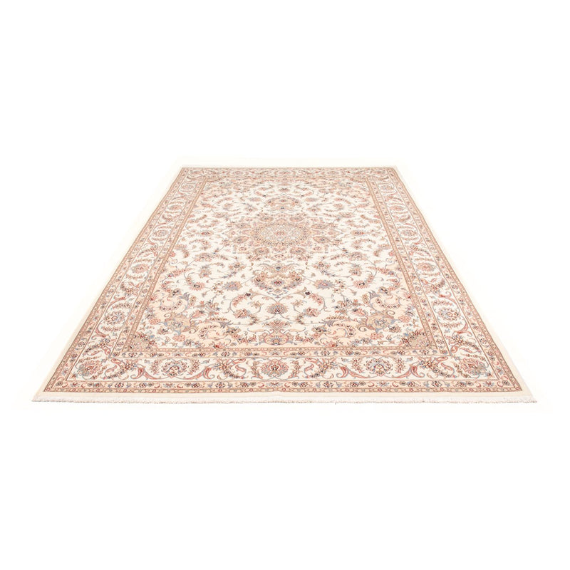 Täbriz - 50 Raj Teppich 198x305cm - Perserteppich - creme