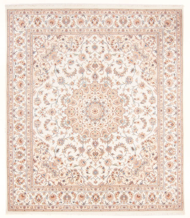 Täbriz - 50 Raj Teppich 227x268cm - Perserteppich - creme