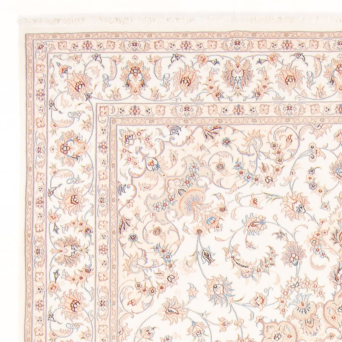 Täbriz - 50 Raj Teppich 227x268cm - Perserteppich - creme