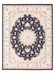 Täbriz - 50 Raj Teppich 149x200cm - Perserteppich - dunkelblau