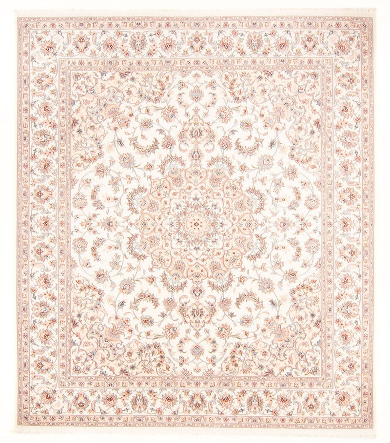 Täbriz - 50 Raj Teppich 224x259cm - Perserteppich - creme