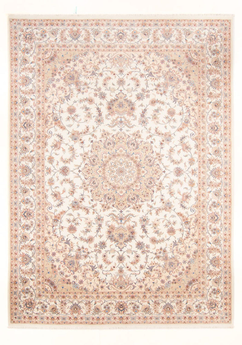 Täbriz - 50 Raj Teppich 245x347cm - Perserteppich - creme