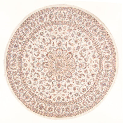 Täbriz - 50 Raj Teppich 248x248cm - Perserteppich - creme