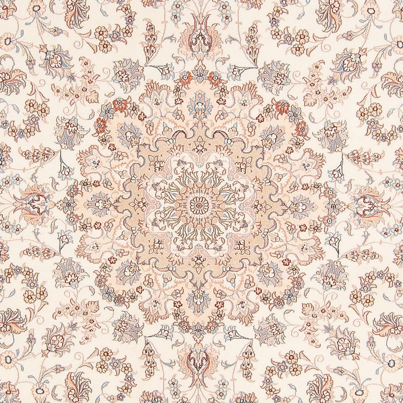 Täbriz - 50 Raj Teppich 248x248cm - Perserteppich - creme