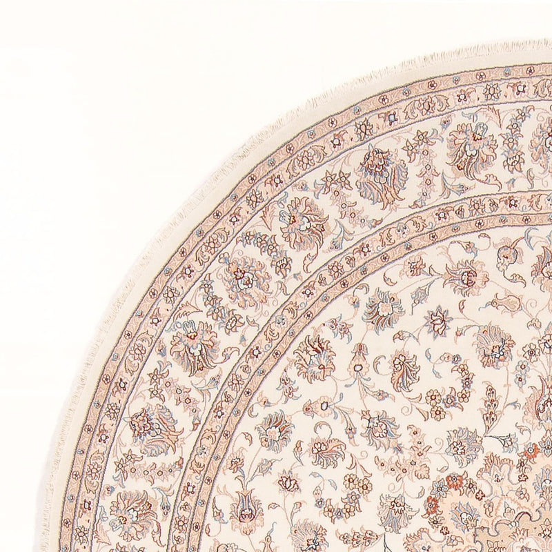 Täbriz - 50 Raj Teppich 248x248cm - Perserteppich - creme