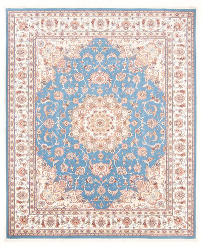 Täbriz - 50 Raj Teppich 200x251cm - Perserteppich - hellblau