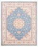 Täbriz - 50 Raj Teppich 200x251cm - Perserteppich - hellblau