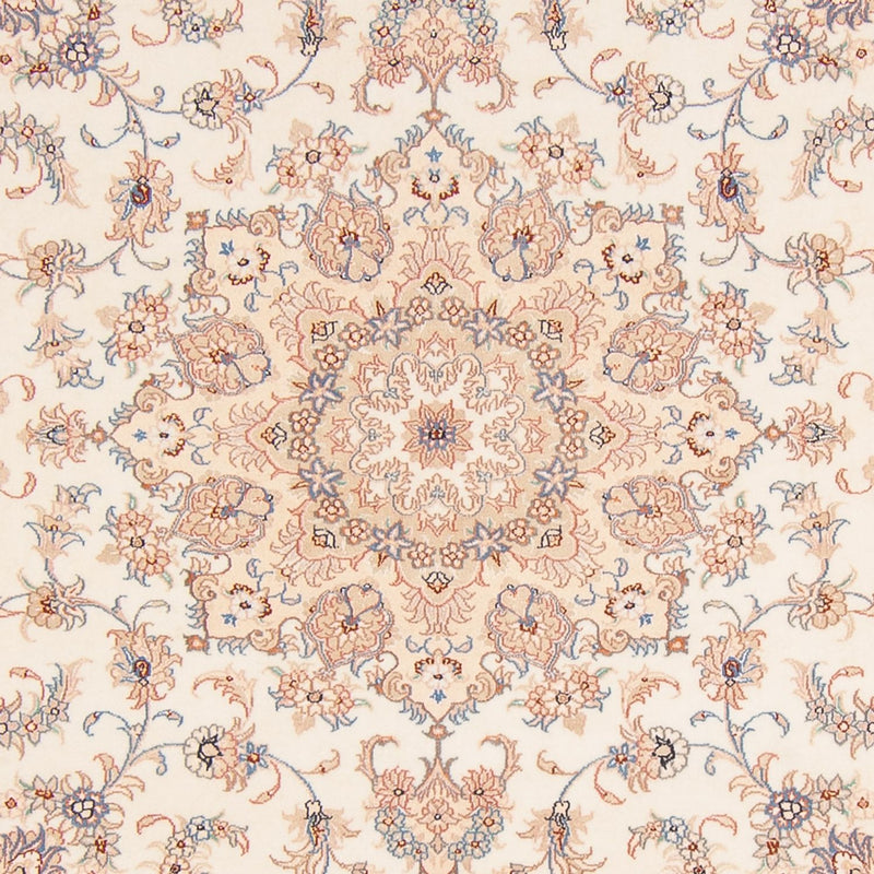 Täbriz - 50 Raj Teppich 198x211cm - Perserteppich - creme