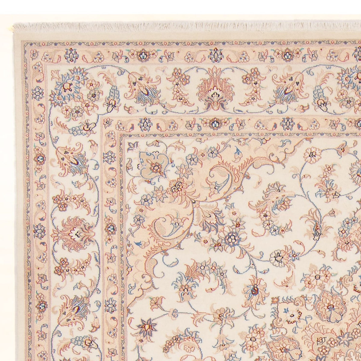 Täbriz - 50 Raj Teppich 198x211cm - Perserteppich - creme