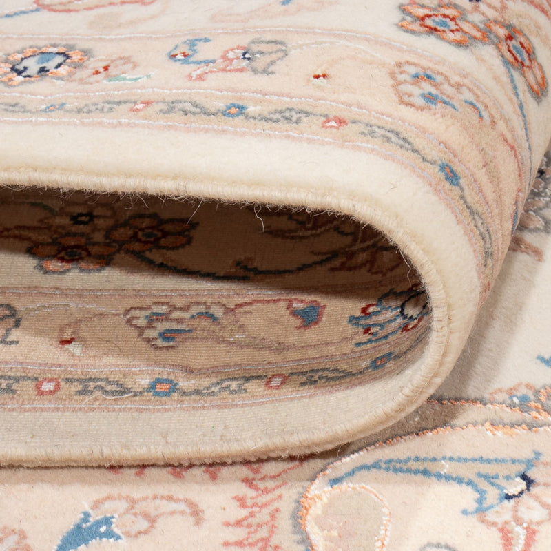 Täbriz - 50 Raj Teppich 198x211cm - Perserteppich - creme