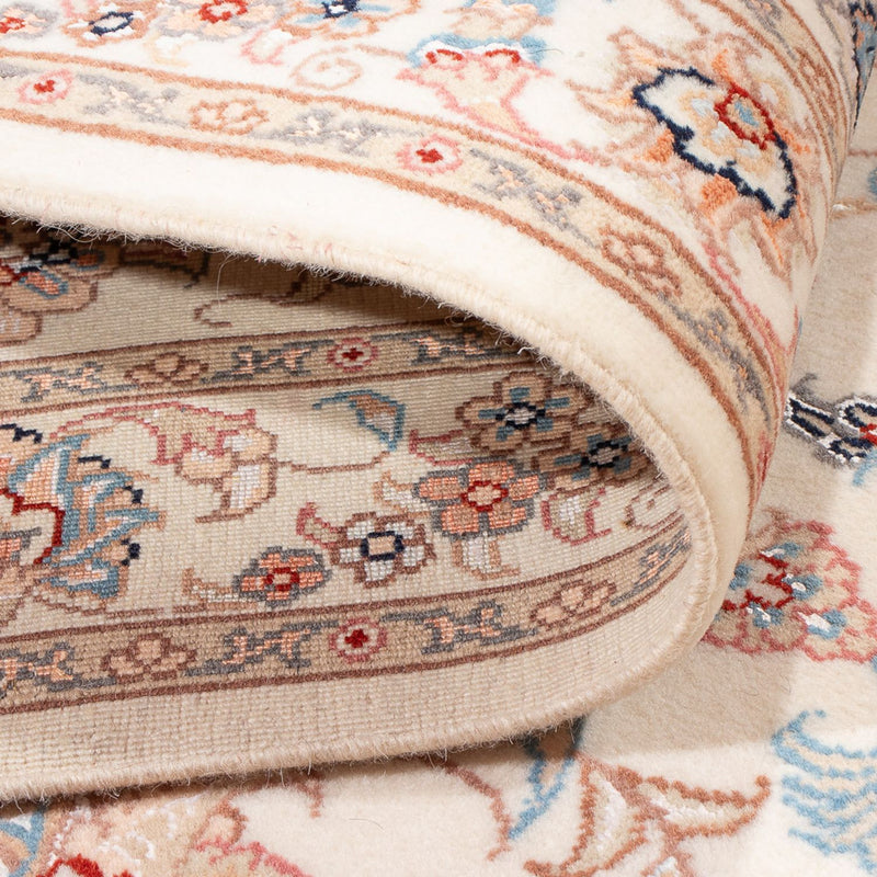 Täbriz - 50 Raj Teppich 81x254cm - Perserteppich - creme