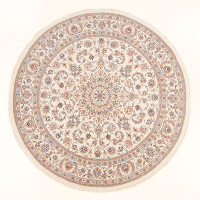 Täbriz - 50 Raj Teppich 197x199cm - Perserteppich - creme