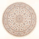 Täbriz - 50 Raj Teppich 197x199cm - Perserteppich - creme