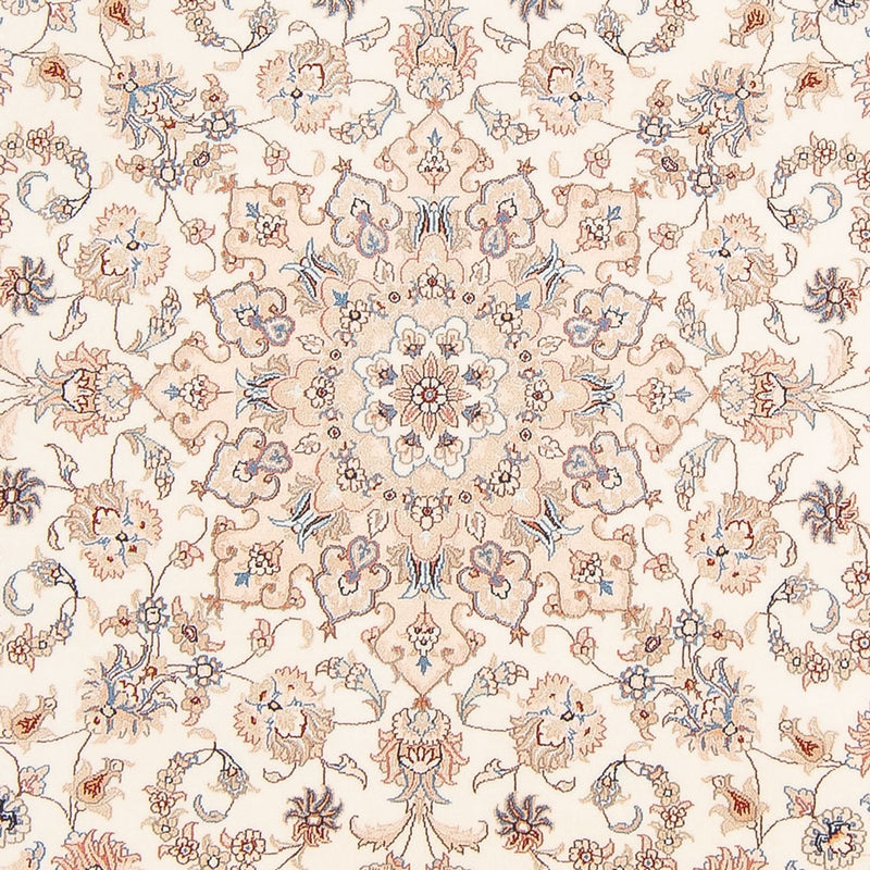 Täbriz - 50 Raj Teppich 197x199cm - Perserteppich - creme