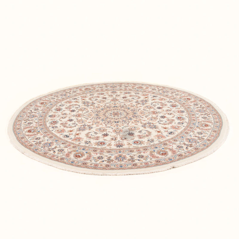 Täbriz - 50 Raj Teppich 197x199cm - Perserteppich - creme