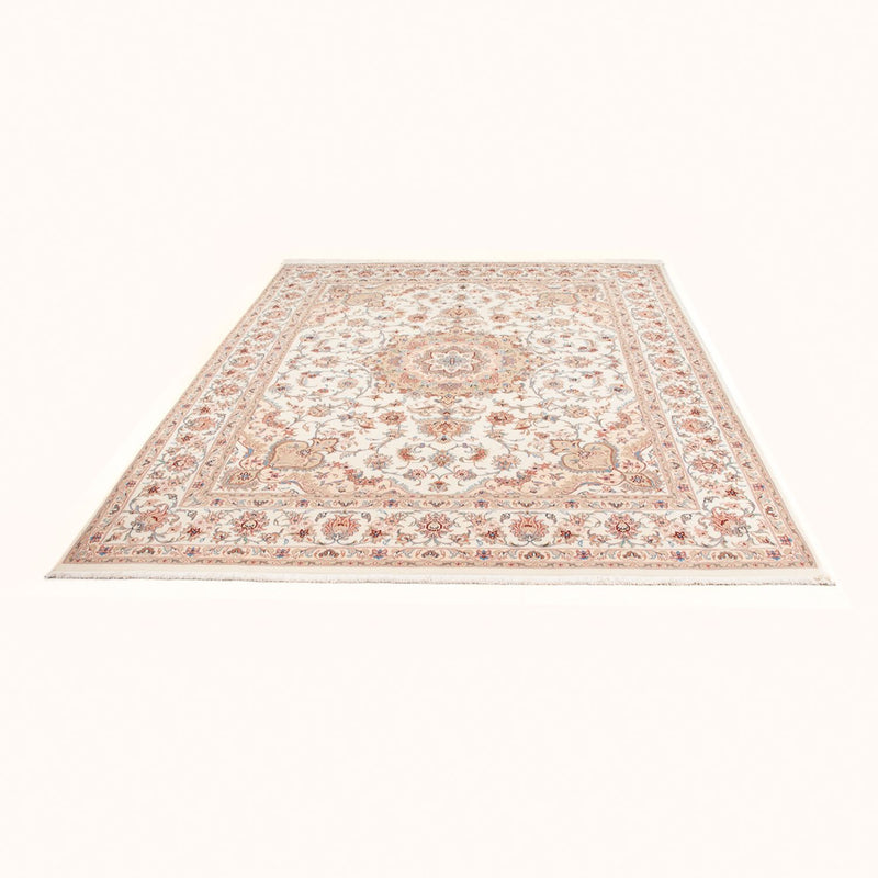 Täbriz - 50 Raj Teppich 200x252cm - Perserteppich - creme