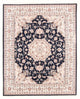 Täbriz - 50 Raj Teppich 198x250cm - Perserteppich - dunkelblau