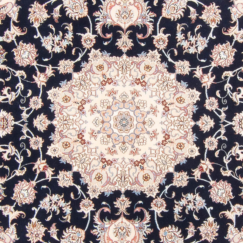 Täbriz - 50 Raj Teppich 198x250cm - Perserteppich - dunkelblau