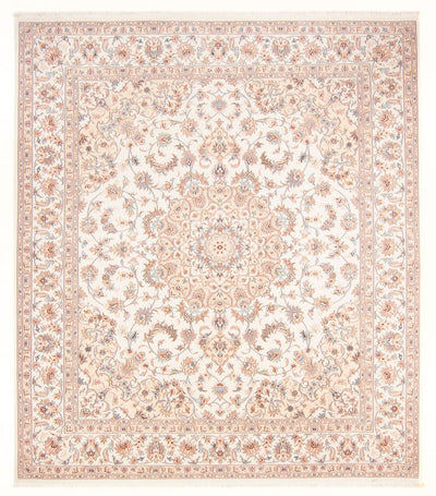 Täbriz - 50 Raj Teppich 226x260cm - Perserteppich - creme