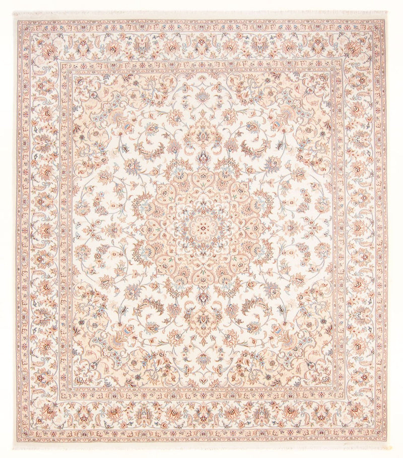 Täbriz - 50 Raj Teppich 226x260cm - Perserteppich - creme