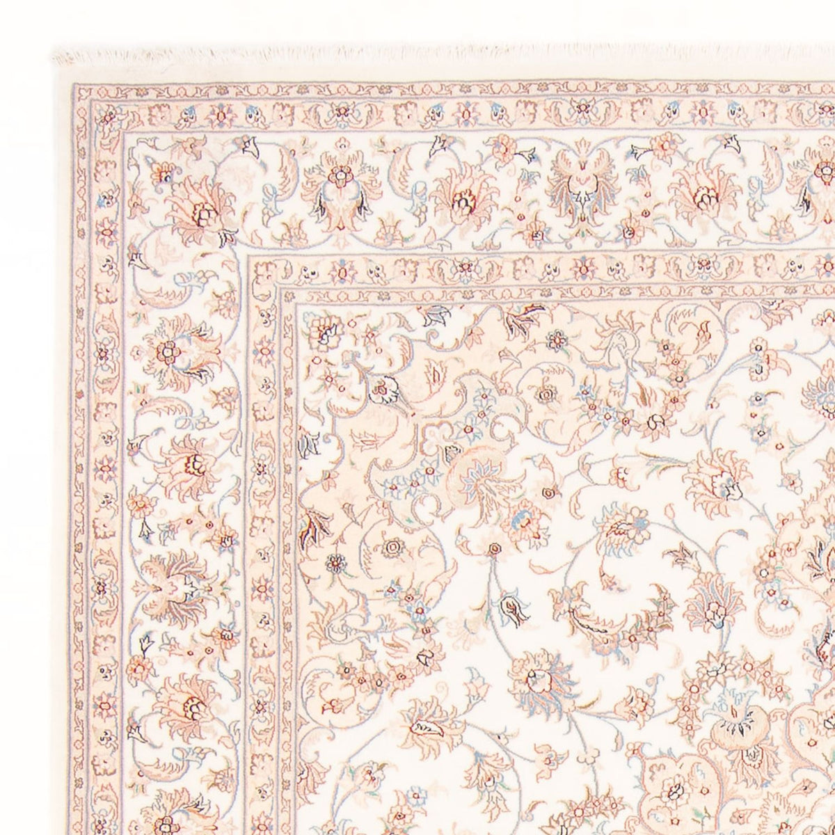 Täbriz - 50 Raj Teppich 226x260cm - Perserteppich - creme