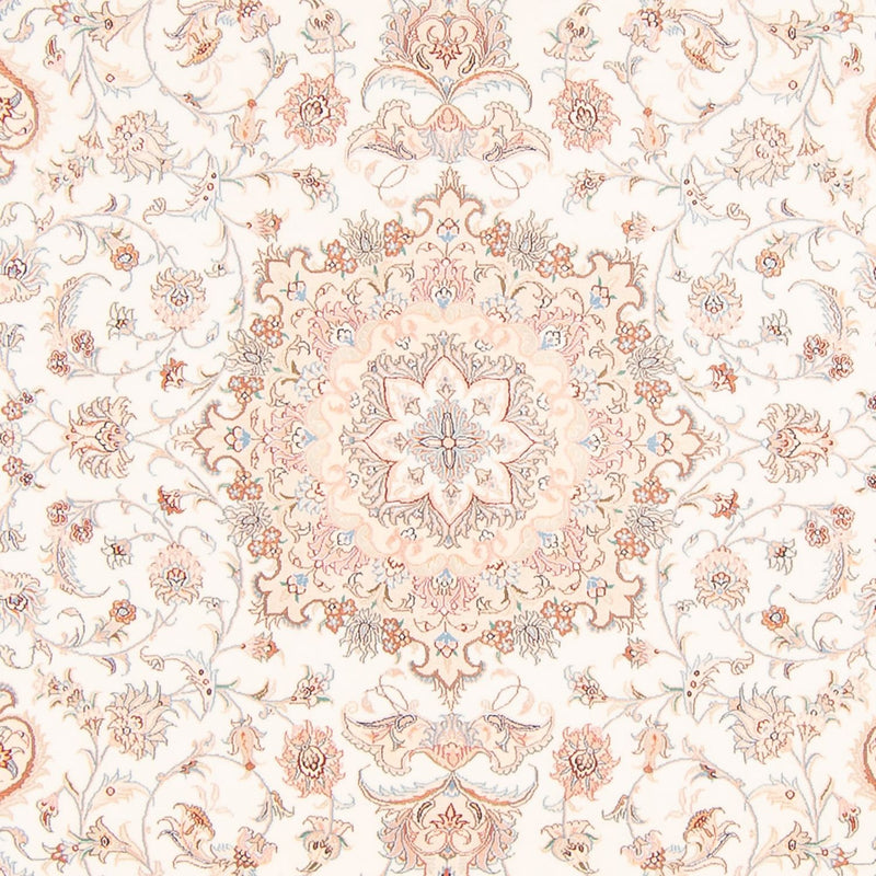 Täbriz - 50 Raj Teppich 198x305cm - Perserteppich - creme