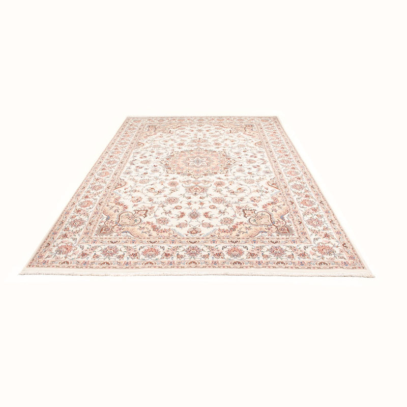 Täbriz - 50 Raj Teppich 198x305cm - Perserteppich - creme