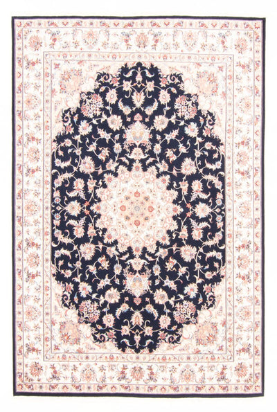 Täbriz - 50 Raj Teppich 168x233cm - Perserteppich - dunkelblau