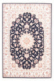 Täbriz - 50 Raj Teppich 168x233cm - Perserteppich - dunkelblau