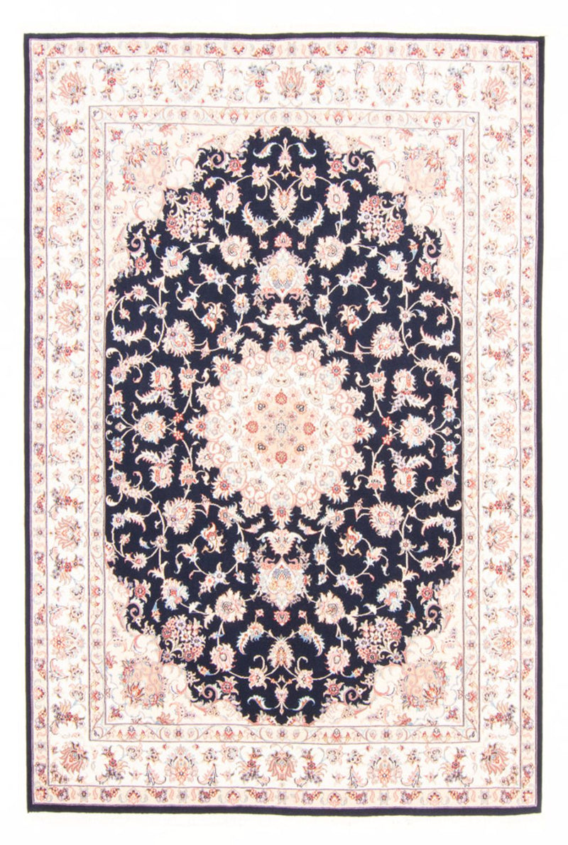 Täbriz - 50 Raj Teppich 168x233cm - Perserteppich - dunkelblau
