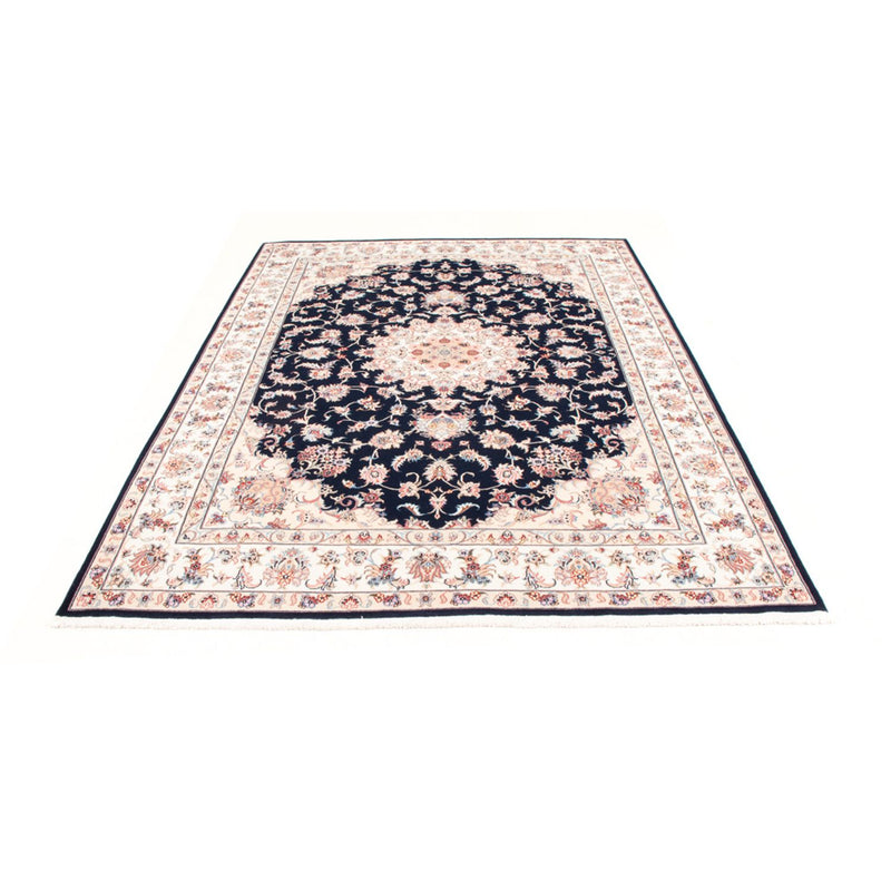 Täbriz - 50 Raj Teppich 168x233cm - Perserteppich - dunkelblau