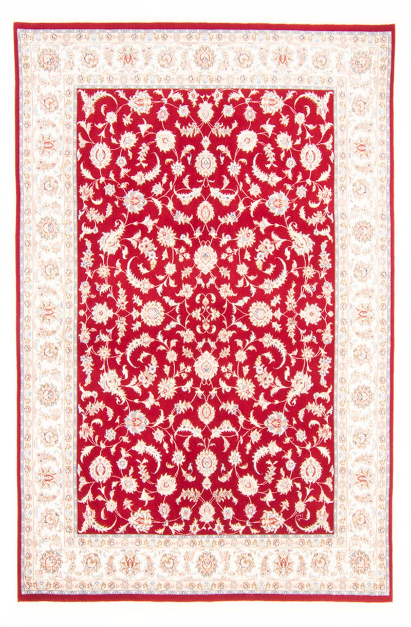 Täbriz - 50 Raj Teppich 168x237cm - Perserteppich - rot
