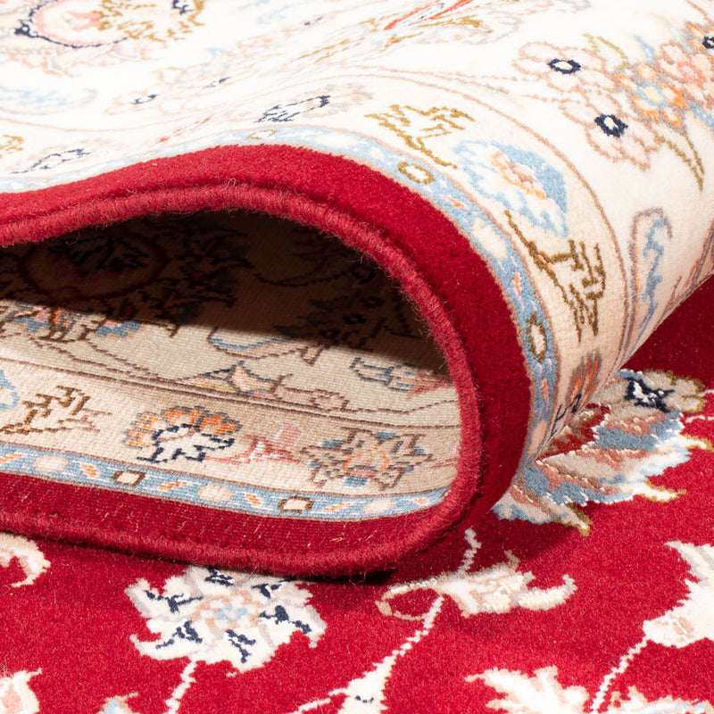 Täbriz - 50 Raj Teppich 168x237cm - Perserteppich - rot