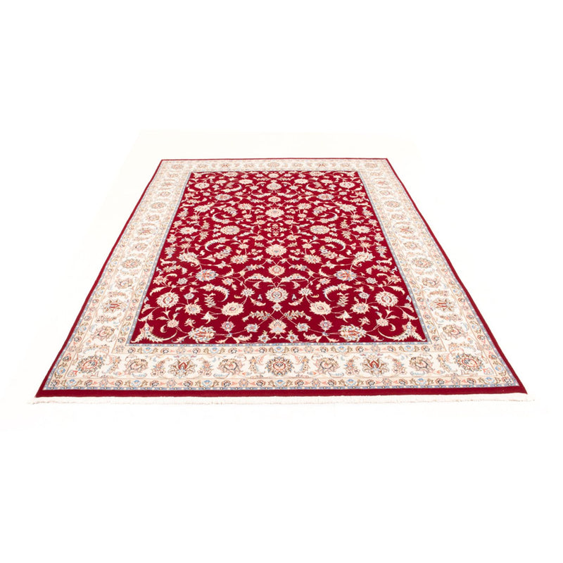 Täbriz - 50 Raj Teppich 168x237cm - Perserteppich - rot