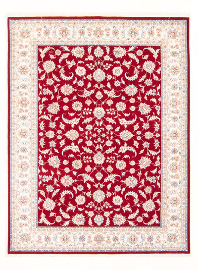 Täbriz - 50 Raj Teppich 150x200cm - Perserteppich - rot