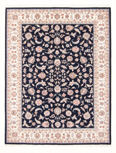 Täbriz - 50 Raj Teppich 153x201cm - Perserteppich - dunkelblau