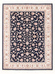 Täbriz - 50 Raj Teppich 153x201cm - Perserteppich - dunkelblau