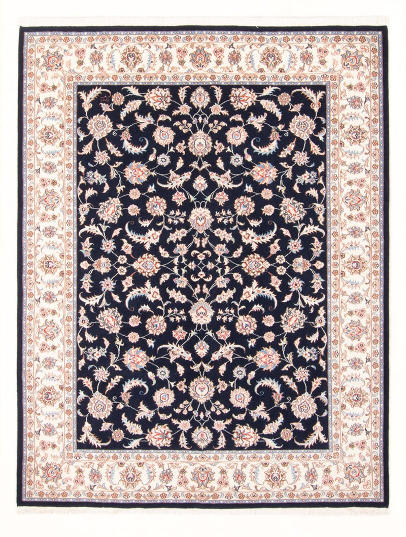 Täbriz - 50 Raj Teppich 153x201cm - Perserteppich - dunkelblau