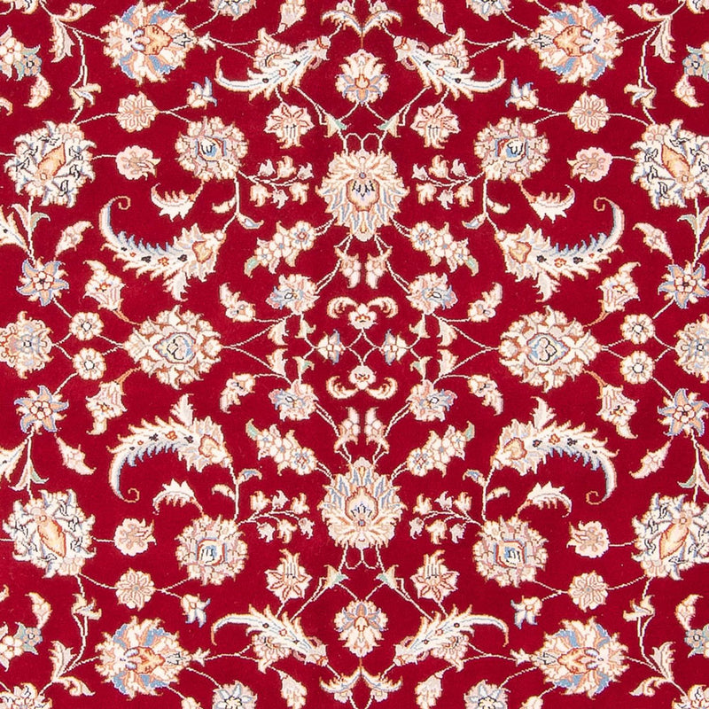Täbriz - 50 Raj Teppich 148x200cm - Perserteppich - rot