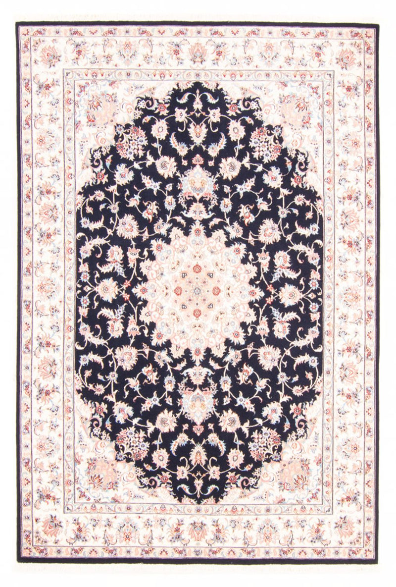 Täbriz - 50 Raj Teppich 168x234cm - Perserteppich - dunkelblau