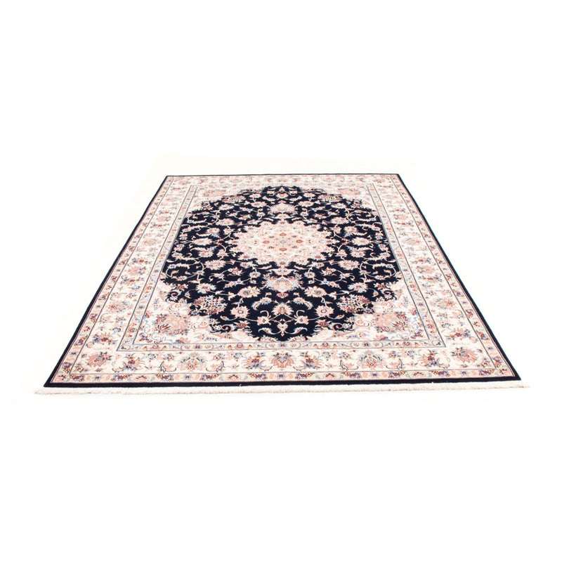 Täbriz - 50 Raj Teppich 168x234cm - Perserteppich - dunkelblau