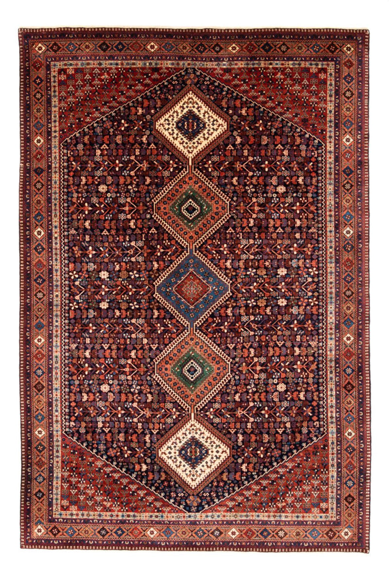 Yalameh Teppich 205x304cm - Perserteppich - bordeauxrot