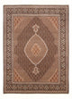 Täbriz - 40 Raj Teppich 204x294cm - Perserteppich - dunkelblau