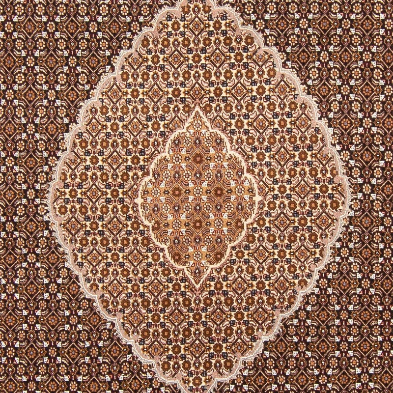 Täbriz - 40 Raj Teppich 204x294cm - Perserteppich - dunkelblau