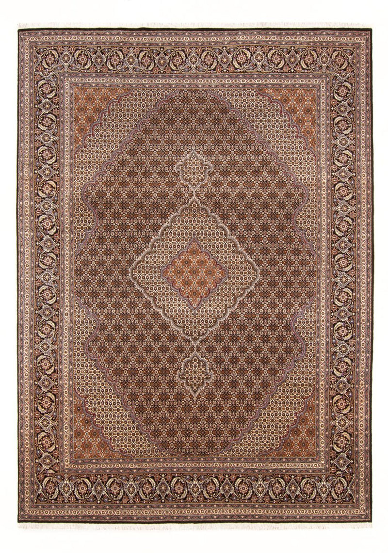 Täbriz - 40 Raj Teppich 206x300cm - Perserteppich - dunkelblau