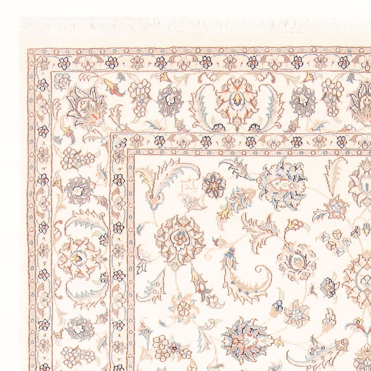 Täbriz - 50 Raj Teppich 149x209cm - Perserteppich - creme