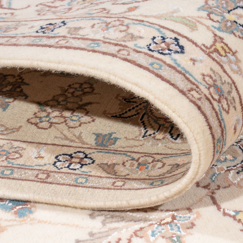 Täbriz - 50 Raj Teppich 149x209cm - Perserteppich - creme
